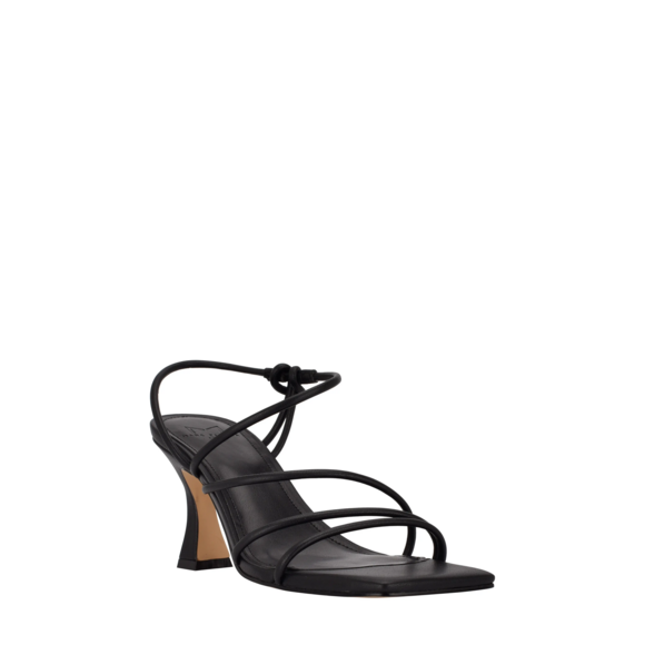 Marc Fisher LTD Shoes - Marc Fisher LTD Strappy Square-Toe Dami Heel (Women) in Black